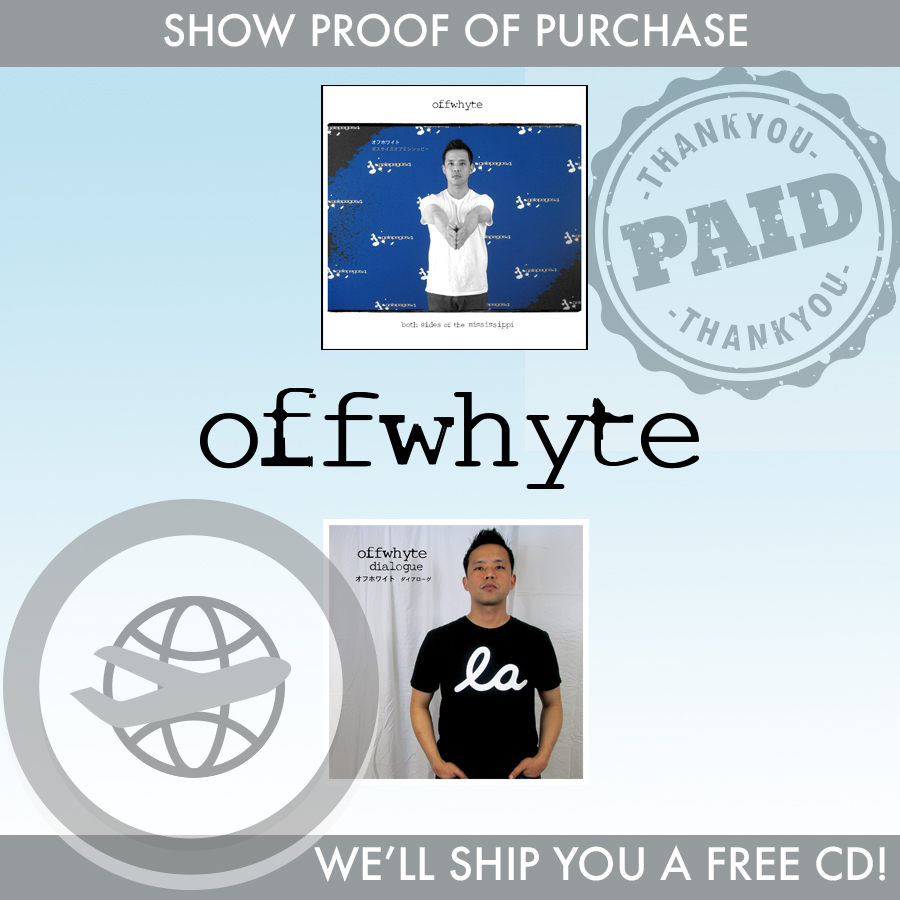 OFFWHYTE CDS:  BUY 1 GET 1 SHIPPED